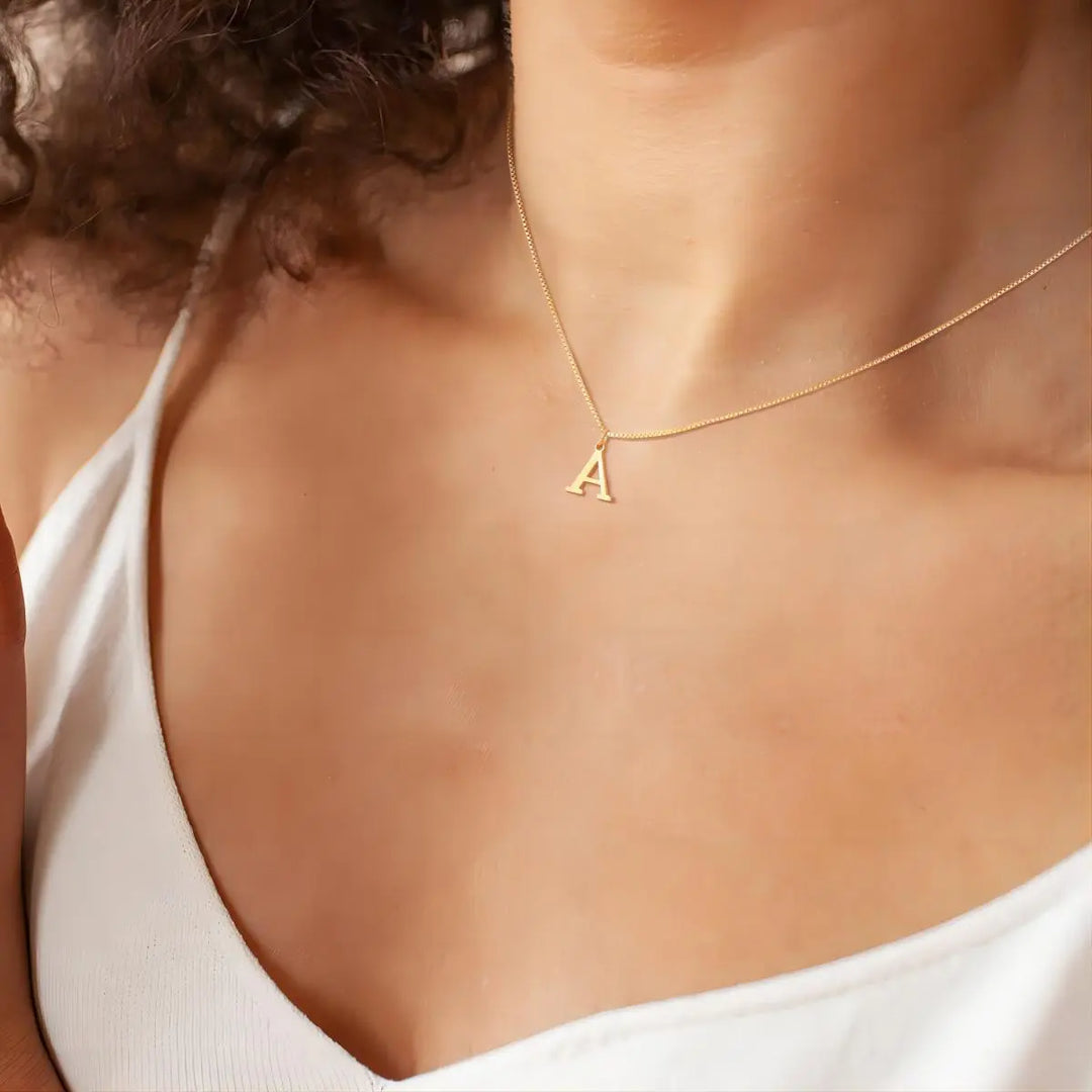 Enzhalynne | Necklace with Initials 18K Gold