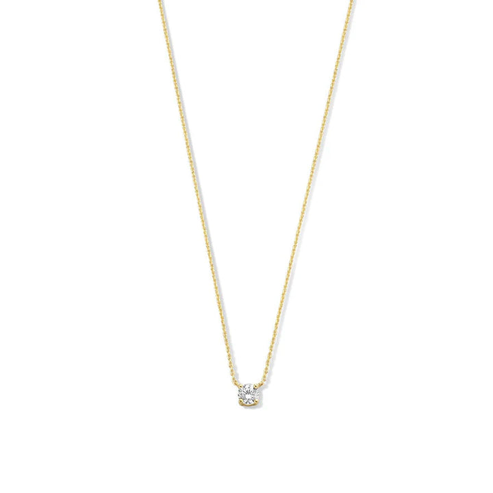 Ysavienna | Moissanite Stone Necklace 14k Gold